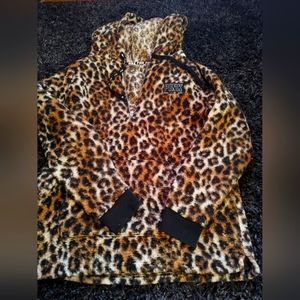 PINK cheetah pullover